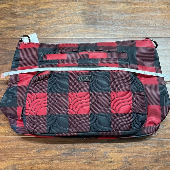 lug Bags Nwt Lug Samba Xl Buffalo Check Red Crossbody Purse Rfid